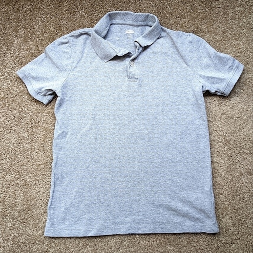 Old Navy Gray Fitted Uniform Polo Girls size Medium